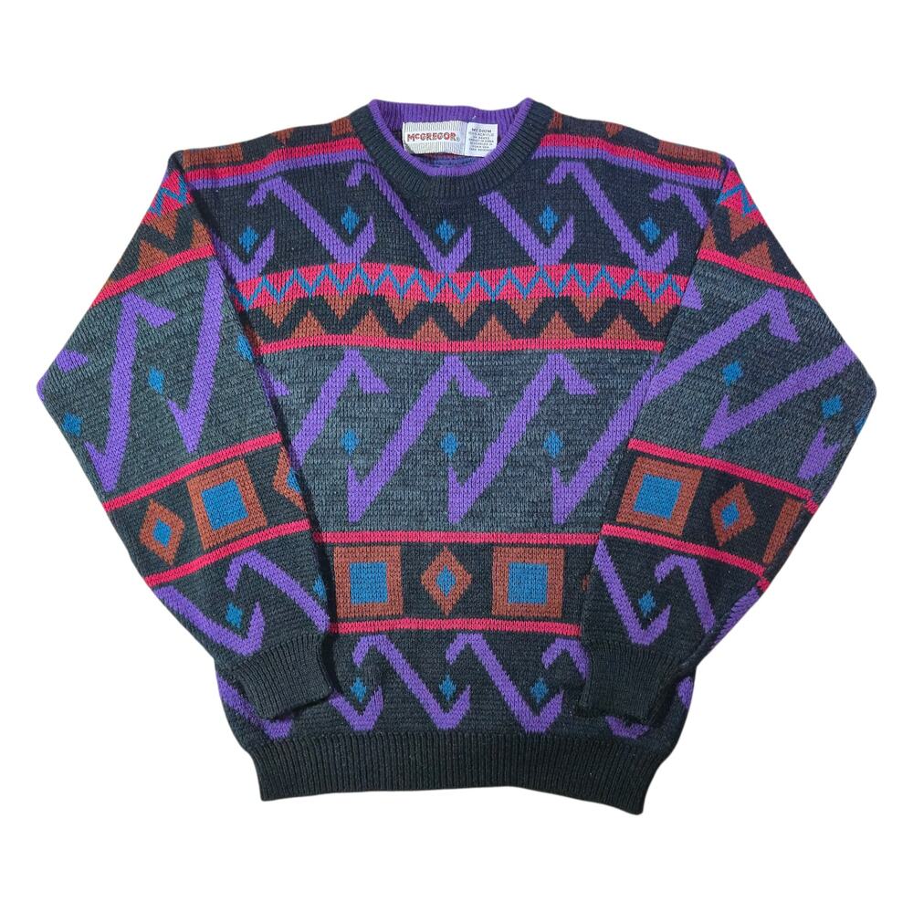(M) Vintage McGregor 90s Multicolor Knit Sweater